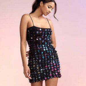 BELLA SEQUIN APPLIQUE DRESS - Cynthia Rowley